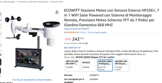 ECOWITT HP2561 Stazione Meteo WiFi 7in1