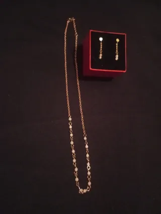 Conjunto Collar y Pendientes Vintage