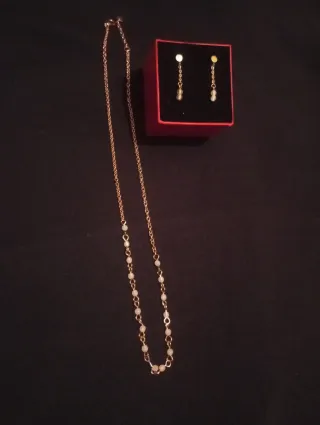 Conjunto Collar y Pendientes Vintage