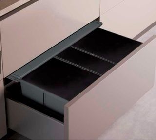 Coperchio per bidoni della spazzatura incassati in mobile da 90 cm