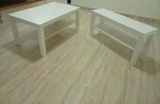 Set di due tavolini Ikea bianchi