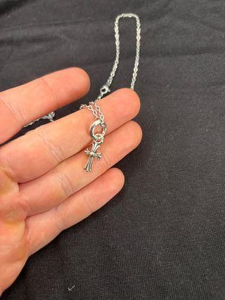 Collana con ciondolo croce gotica Argento 925