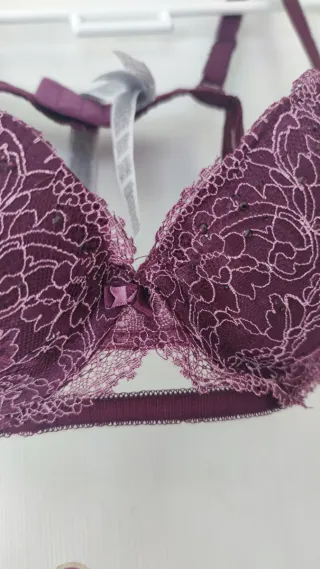 Sujetador Censored Encaje Burdeos/Morado 95C