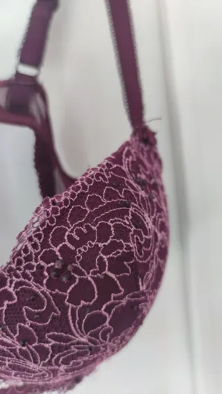 Sujetador Censored Encaje Burdeos/Morado 95C