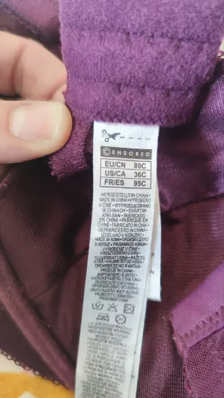 Sujetador Censored Encaje Burdeos/Morado 95C