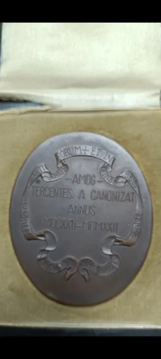 Medalla Bronce Conmemorativa Canonización