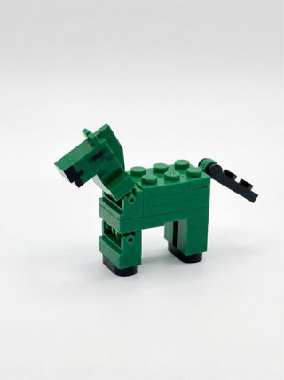 Cavallo Zombie Verde Lego Minecraft Compatibile