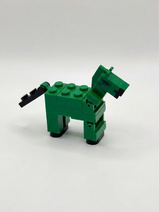 Cavallo Zombie Verde Lego Minecraft Compatibile