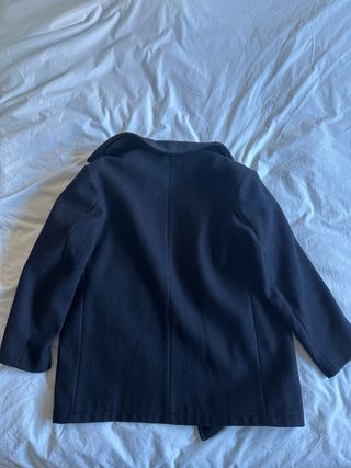 Chaquetón marinero lana pura azul