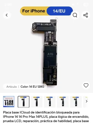 Placa base iPhone 14 Pro Max iCloud