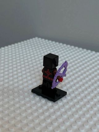 Ninja Minecraft lego compatibile nero rosso