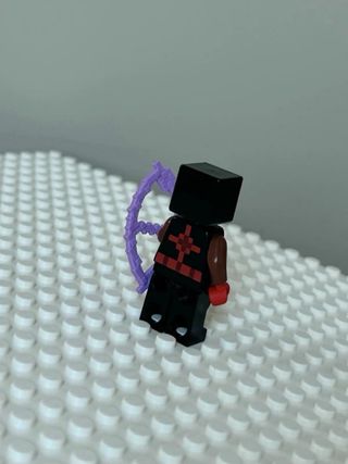 Ninja Minecraft lego compatibile nero rosso