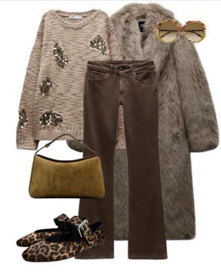 Jersey Punto Lentejuelas Zara