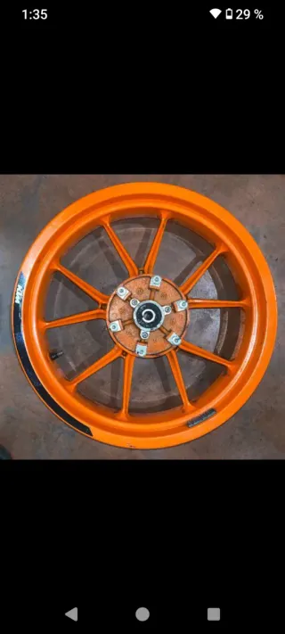 Llanta Trasera Naranja KTM