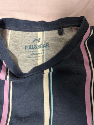 Camiseta Pull&Bear rayas manga corta hombre