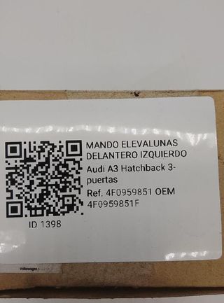 Mando elevalunas del izq audi 1398 4f0959851f a3 -