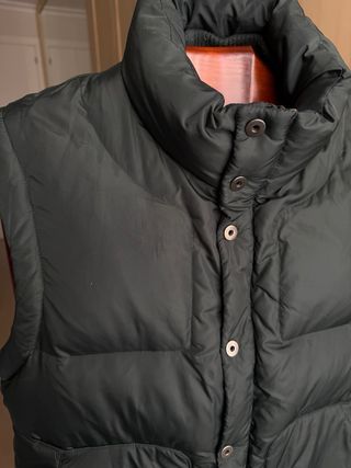 Chaleco acolchado verde hombre