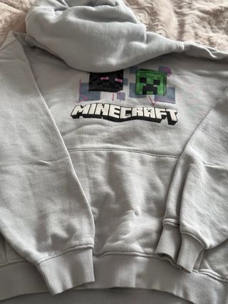 Sudadera Minecraft Enderman Creeper Gris para niño