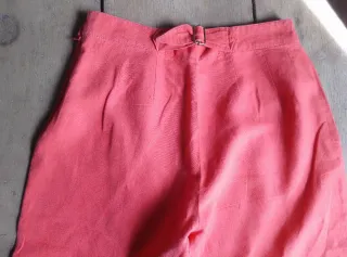 Pantalones vintage verano rojos. T. 42