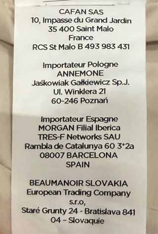 Chaqueta Morgan Marfil-Denim Talla M