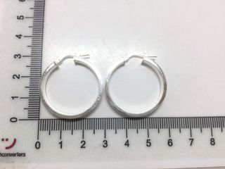 argollas plata 925mm