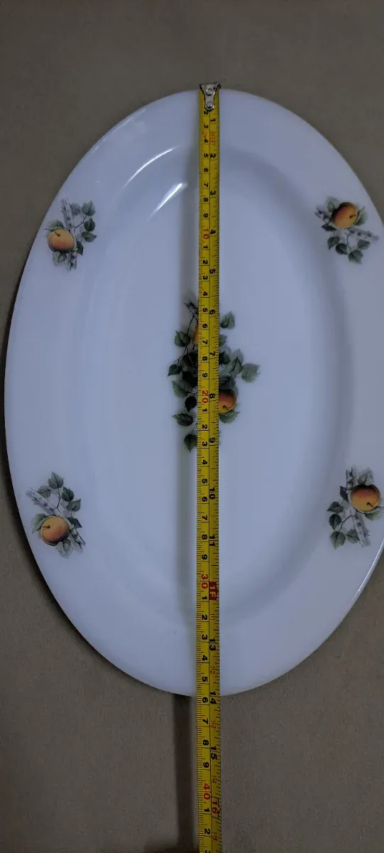 Prato ovalado Orcopal France com frutas