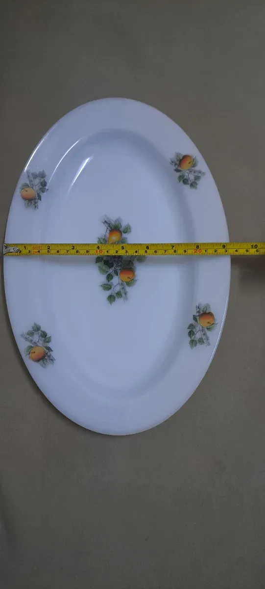 Prato ovalado Orcopal France com frutas