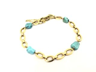pulsera oro 18k con piedra