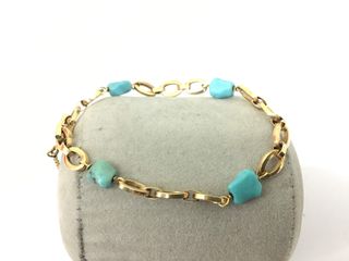 pulsera oro 18k con piedra