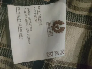 Chaqueta Belstaff Cuero Beige