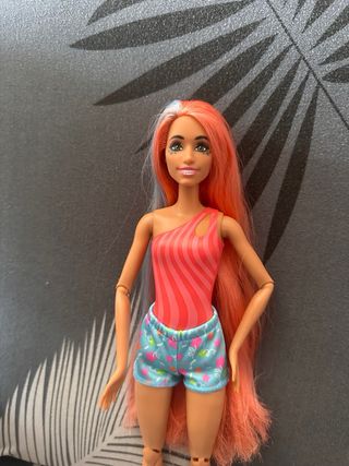 Barbie con traje de baño y shorts
