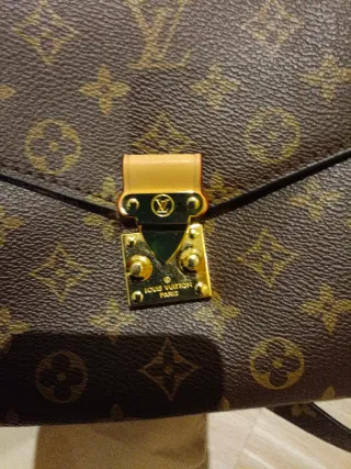 Bolso Louis Vuitton Cuero Marrón Dorado