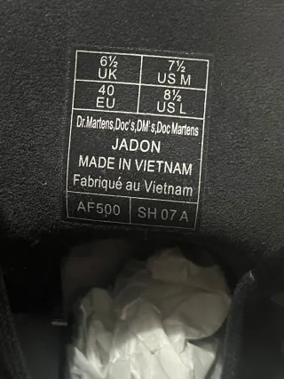 Botas Dr. Martens Jadon Mujer Negras