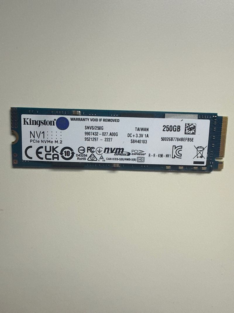 Kingston NV1 SSD 250GB NVMe M.2