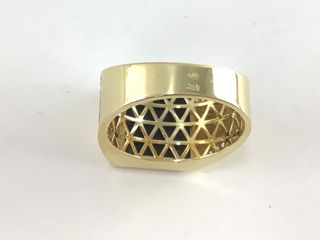 sello oro 18k con piedra