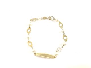 esclava oro 18k con piedra