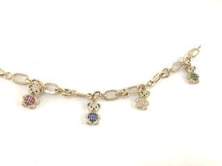 pulsera oro 18k con piedra