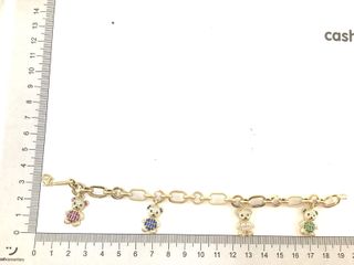 pulsera oro 18k con piedra