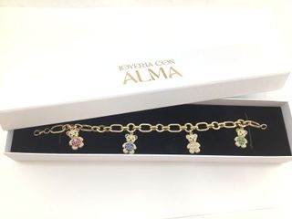pulsera oro 18k con piedra