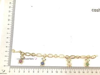 pulsera oro 18k con piedra