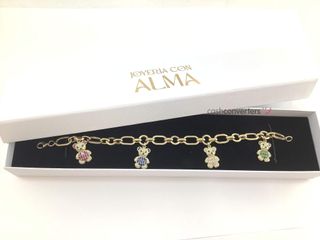 pulsera oro 18k con piedra