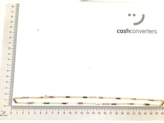 collar oro 18k con piedra 22cm