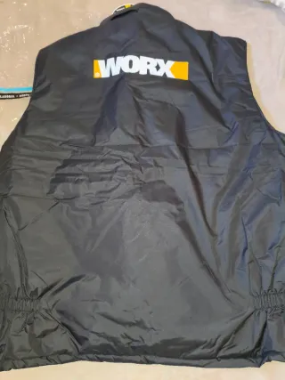 Chaleco multibolsillos Worx negro XL L y M