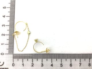 pendientes oro 18k con piedra con circonita