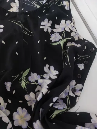 Mono floral Topshop negro