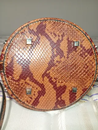 Bolso Bombonera Zara Piel Serpiente