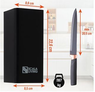 Ceppo PortaColtelli EVRYHEALTH Nero