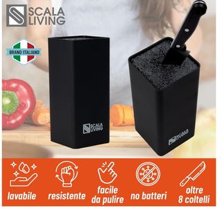 Ceppo PortaColtelli EVRYHEALTH Nero