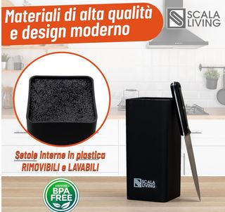 Ceppo PortaColtelli EVRYHEALTH Nero