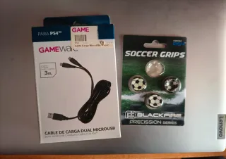 Cable Carga Dual MicroUSB PS4 3m